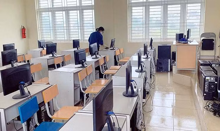 Toàn bộ phòng học, lớp học của Trường Tiểu học và THCS Thống Nhất (TP Hạ Long) đã được vệ sinh, khử khuẩn, sẵn sàng đón học sinh quay trở lại trường.