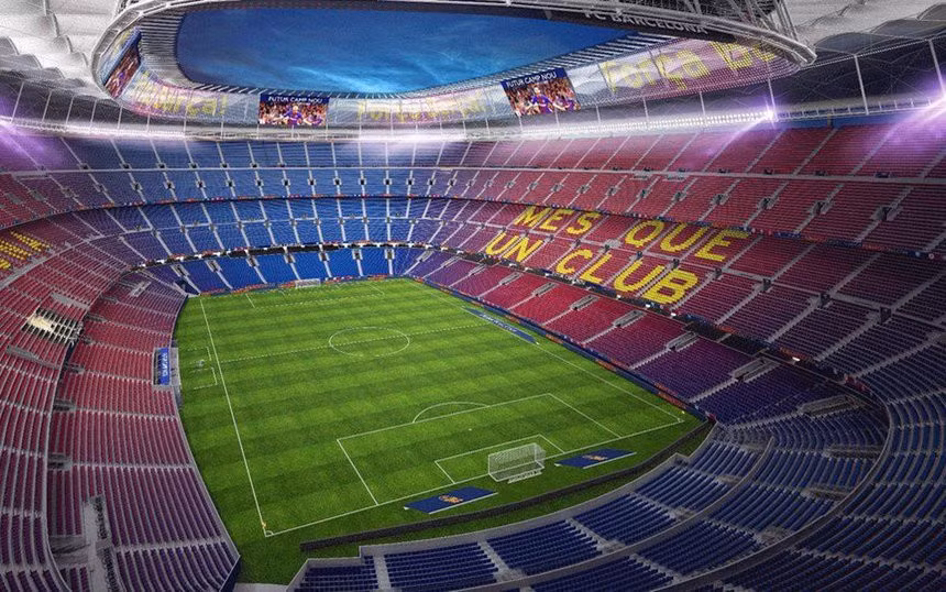 Camp Nou sẽ không còn là tên sân nhà của Barca từ mùa tới. Ảnh: Getty.