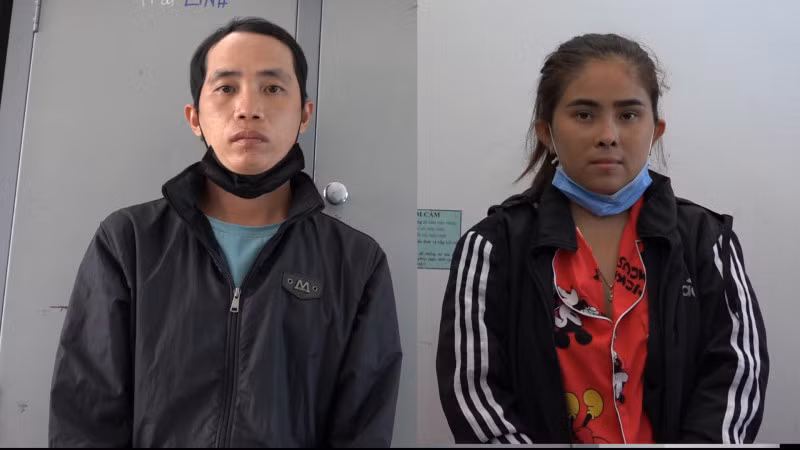 2 vợ chồng Dương Thái Tâm và Trần Thị Ngọc Giàu.