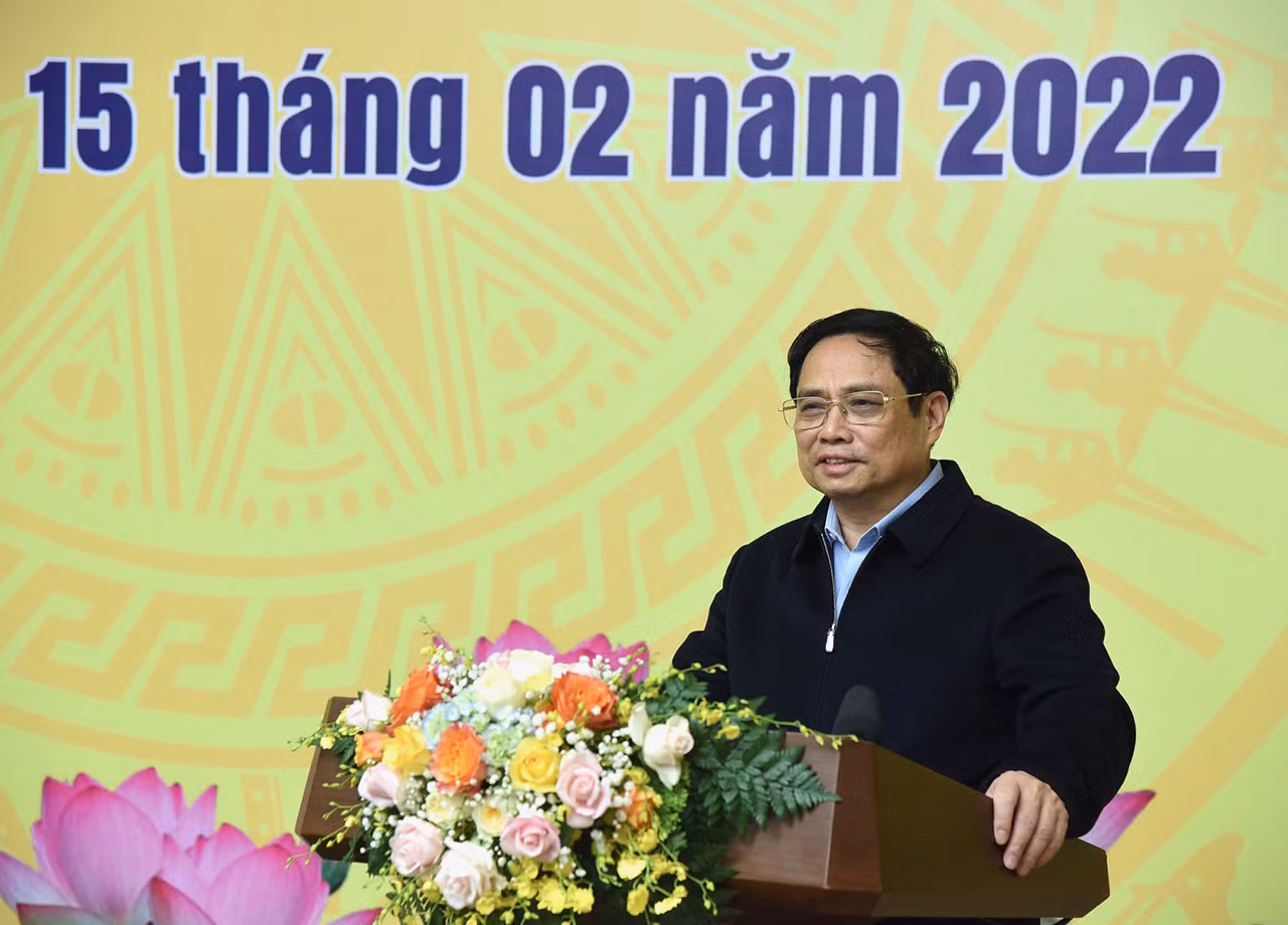 Thủ tướng Phạm Minh Chính phát biểu tại hội nghị.
