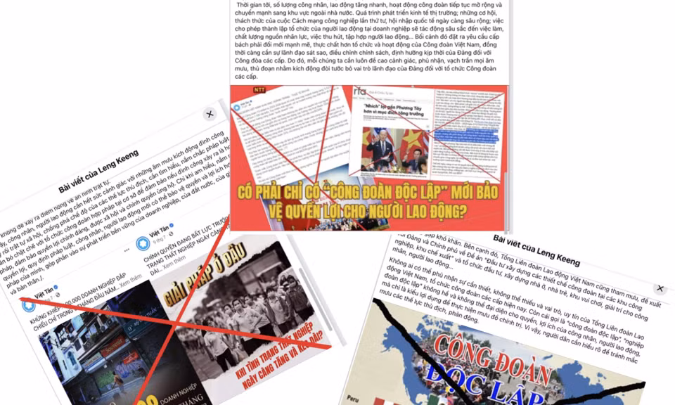 Trang fanpage Leng Keeng (BCĐ 35 Công an tỉnh) kêu gọi NLĐ hết sức cảnh giác với âm mưu kích động đình công, gây rối trật tự, chống phá chế độ của các thế lực thù địch.