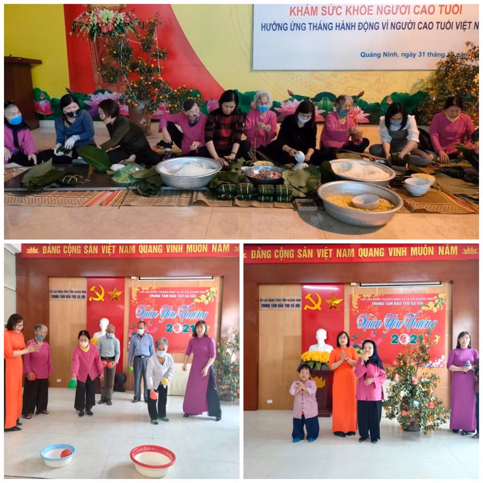Trung tâm Bảo trợ xã hội tỉnh tổ chức hoạt động vui chơi đón Xuân Tân Sửu 2021 cho các đối tượng đang được chăm sóc tại Trung tâm.