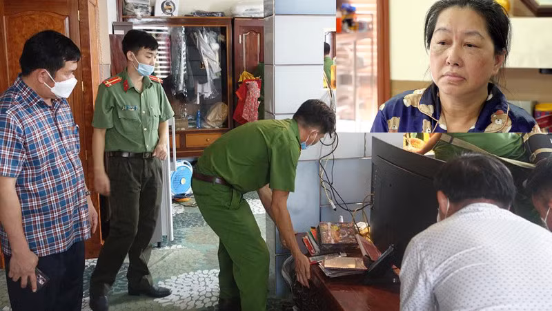 Công an khám xét nơi ở và cơ sở kinh doanh vàng của Mười Tường cùng các đối tượng liên quan.