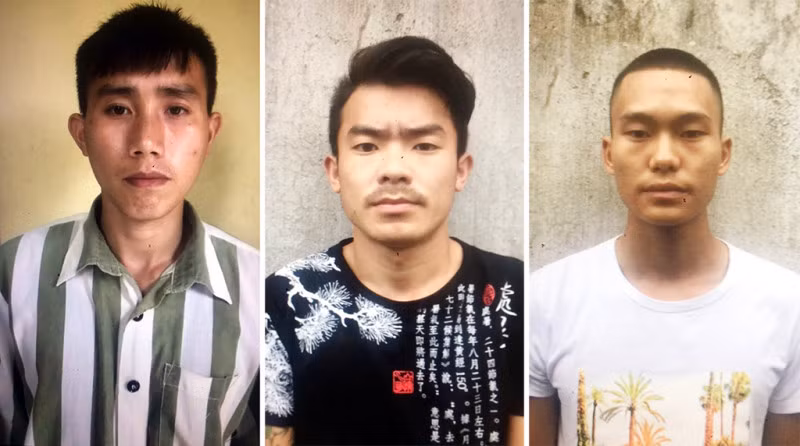 Ba đối tượng trong vụ án.