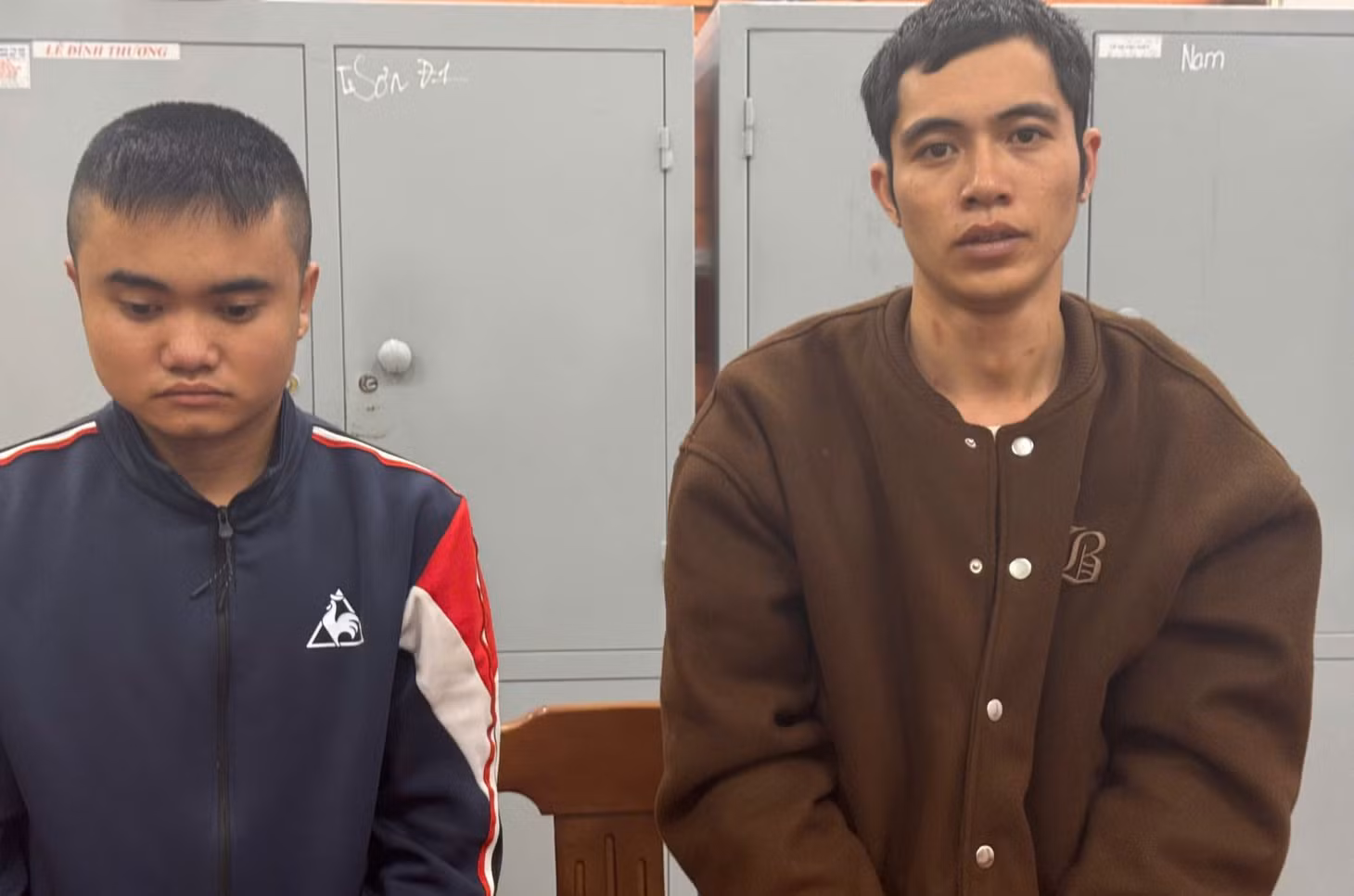 Hai đối tượng cướp tài sản bị bắt giữ. Ảnh: Công an Thanh Hóa
