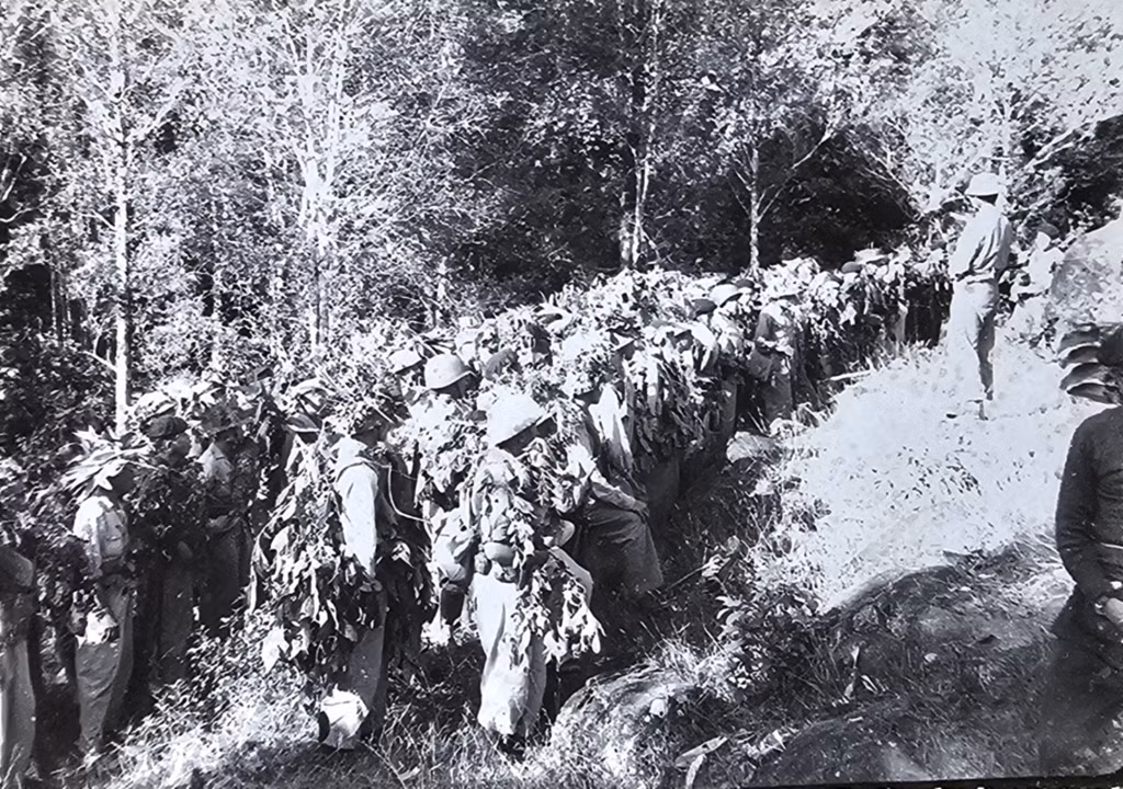 Đại đội 54, bộ đội tỉnh Hải Ninh trong kháng chiến chống Pháp. (Ảnh Tư liệu Bảo tàng Quảng Ninh)