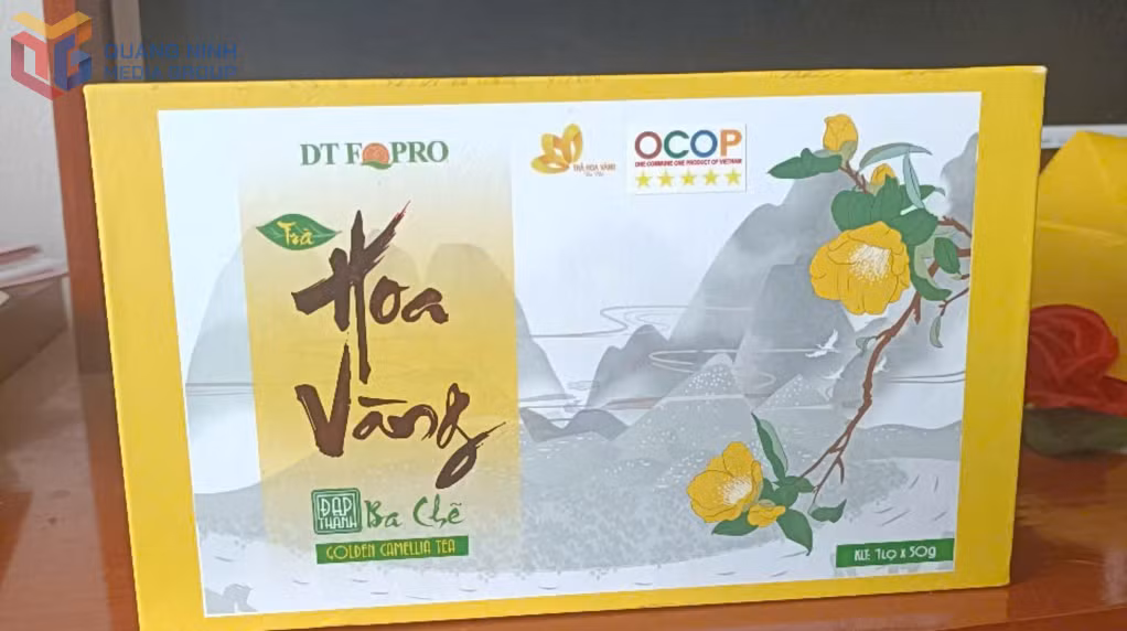 Bao bì mới của Trà hoa vàng Ba Chẽ.