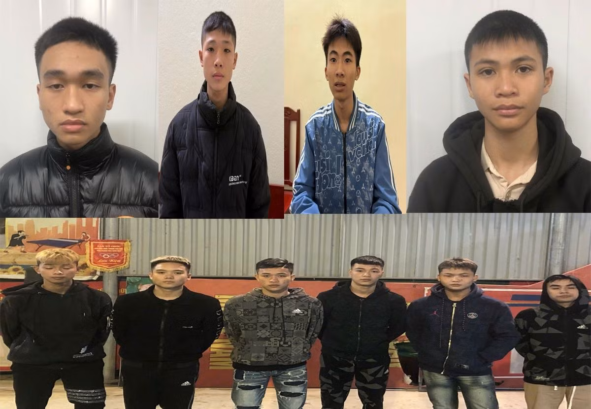 Khởi tố nhóm thanh niên cầm hung khí, chạy xe máy đuổi đánh nhau trên đường. Ảnh: Công an Thanh Hóa