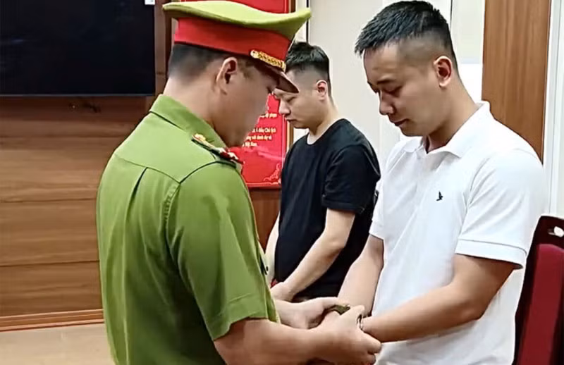 Bị can Linh bị bắt giữ.