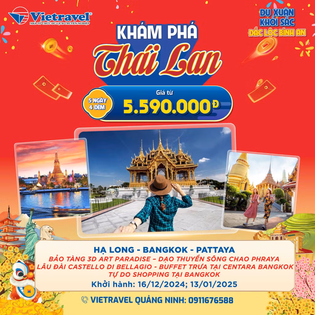 CHƯƠNG TRÌNH DU LỊCH THÁI LAN ảnh 1