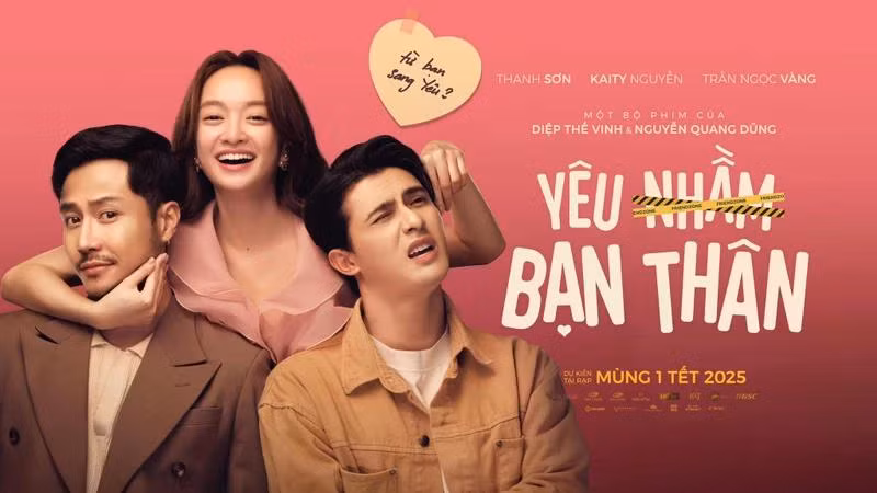 Poster phim "Yêu nhầm bạn thân". (Ảnh: Nhà sản xuất cung cấp)