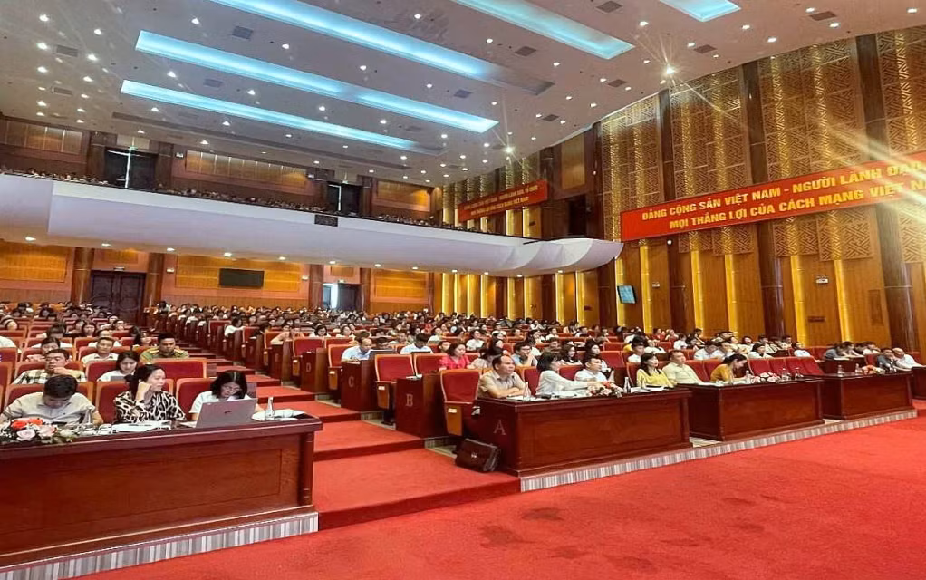 Quang cảnh hội nghị tập huấn triển khai kiểm kê thử nghiệm tài sản công do Sở Tài chính phối hợp với Cục Quản lý công sản (Bộ Tài chính) tổ chức tháng 6/2024.