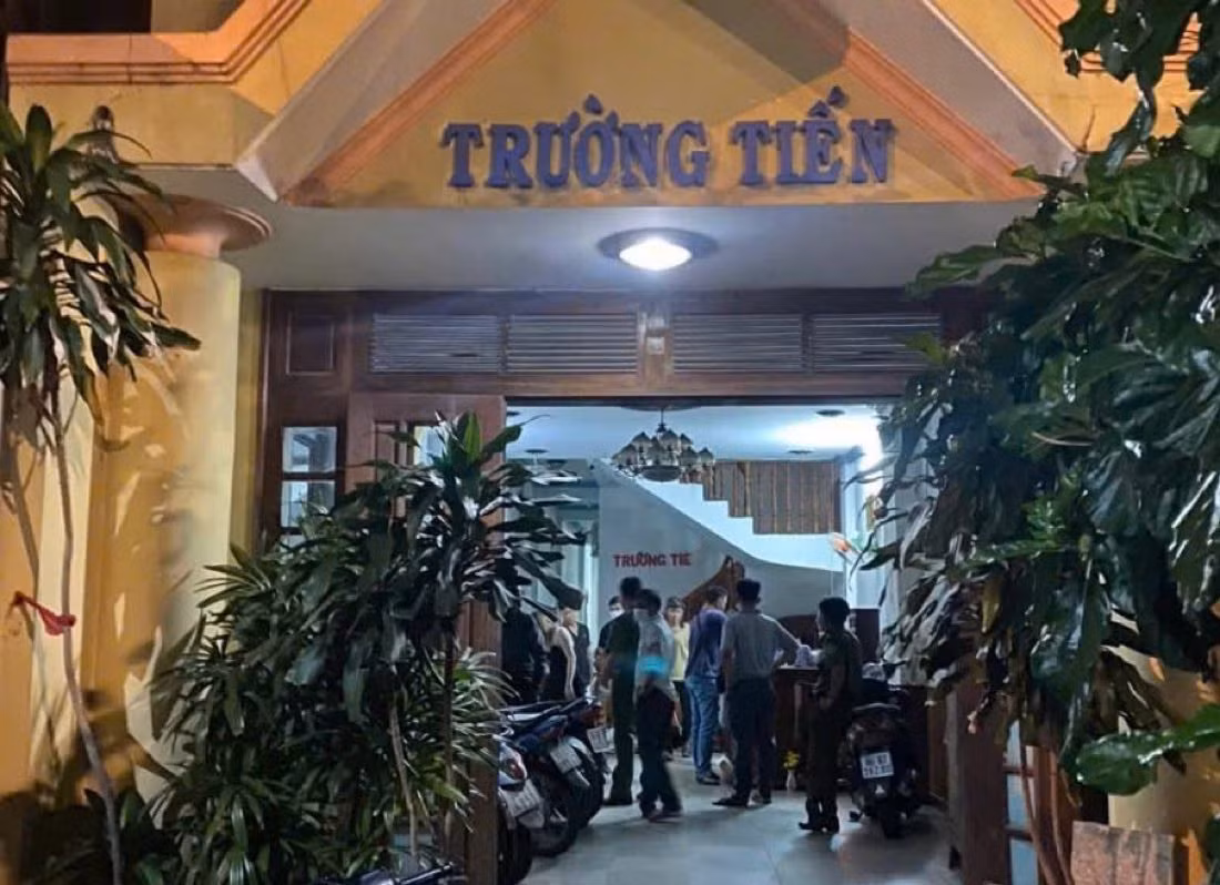 Nơi công an triệt phá đường dây chứa mại dâm và môi giới mại dâm. Ảnh: Công an