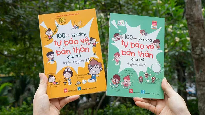 Bộ sách “100++ Kỹ năng tự bảo vệ bản thân cho trẻ”. (Ảnh: Đinh Tị Books)