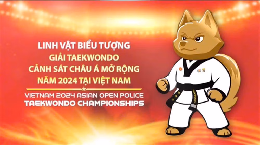 Linh vật của giải đấu là chú chó Bắc Hà trong trang phục Taekwondo.