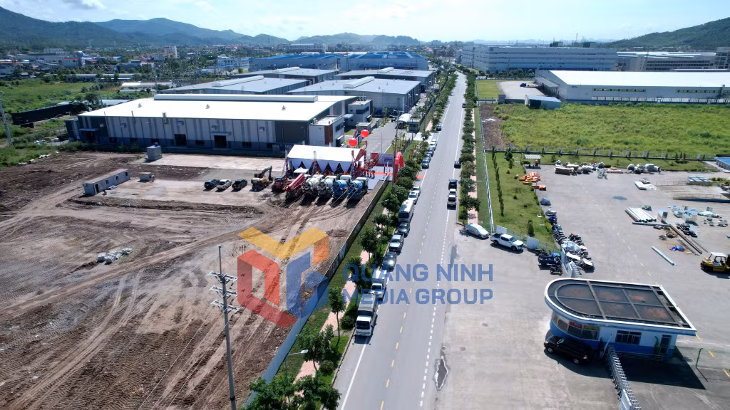 Mặt bằng triển khai dự án Nhà xưởng, nhà kho Titan tại Khu công nghiệp Đông Mai (9-2025). Ảnh: Thành Công