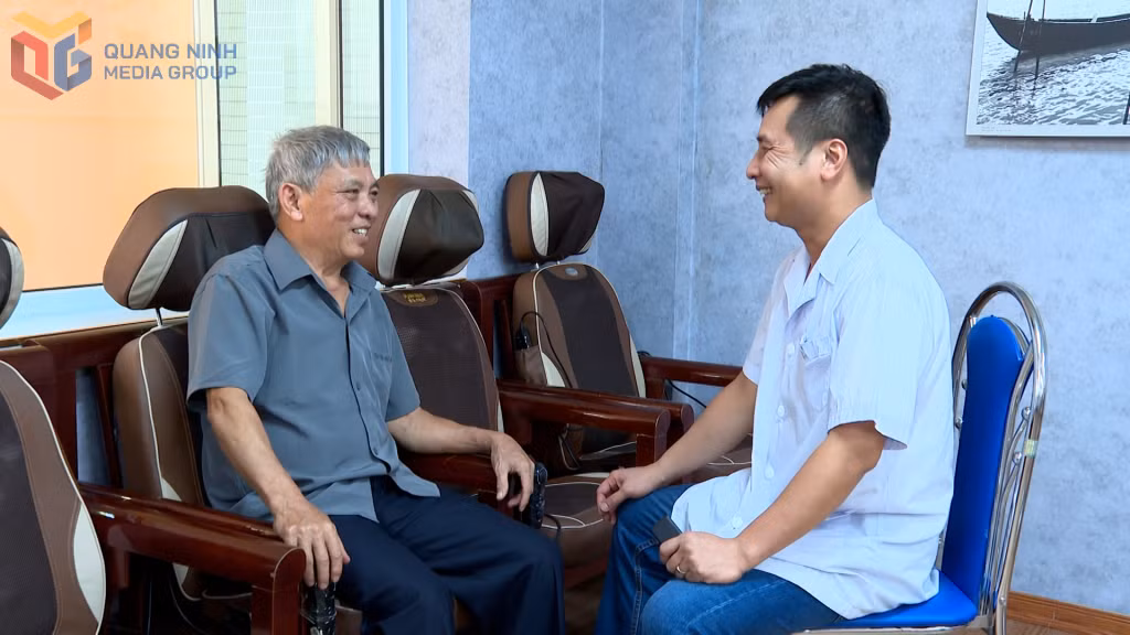 Ông Lê Văn Hiến, thương binh hạng 4/4, phường Hạ Long đi điều dưỡng chăm sóc sức khỏe tại Trung tâm Điều dưỡng người có công tỉnh Quảng Ninh.