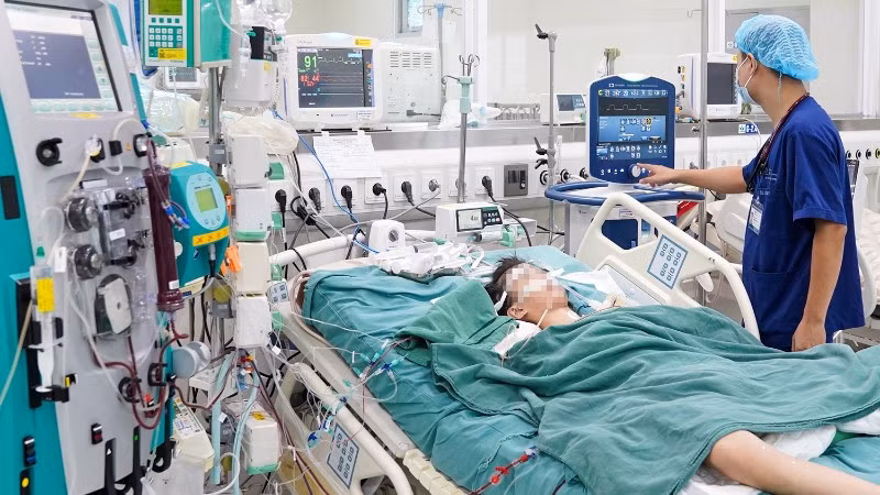 Bệnh nhi vẫn tiên lượng xấu.