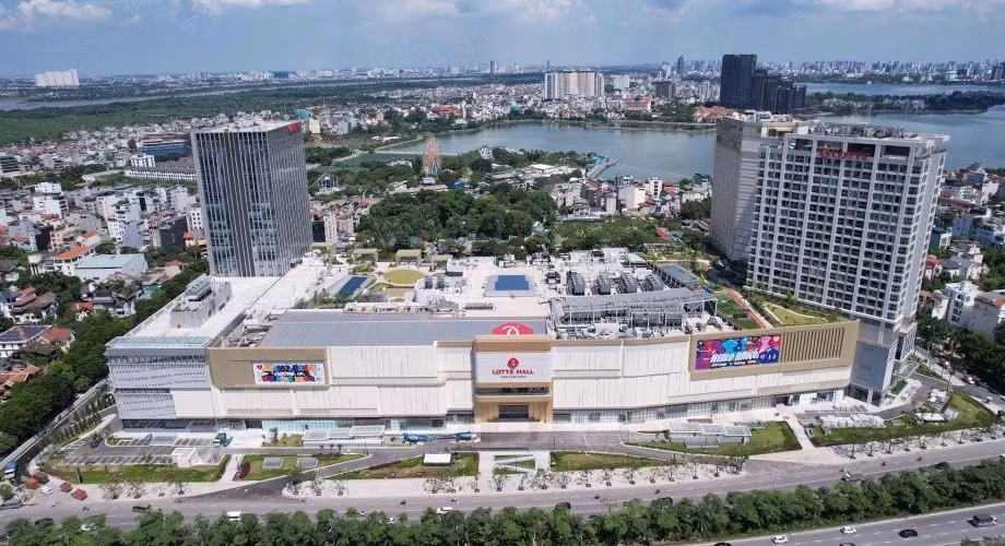 Lotte chuẩn bị mở thêm 2-3 trung tâm thương mại tại Việt Nam nhằm tăng gấp đôi lợi nhuận vào năm 2030. Ảnh: Lotte.