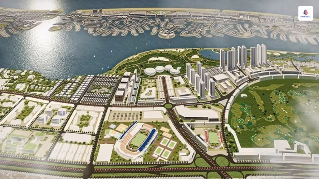 Vị trí gần kề tiện ích tạo kết nối và gia tăng tiềm năng khai thác dòng khách MICE cho Vinhomes Green Paradise.