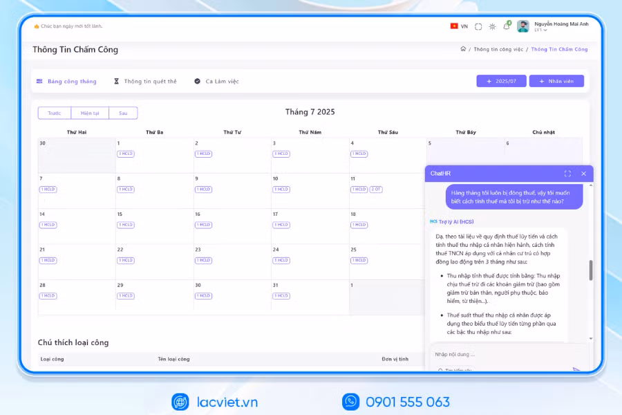 Chatbot AI hỗ trợ tra cứu thông tin nhân sự
