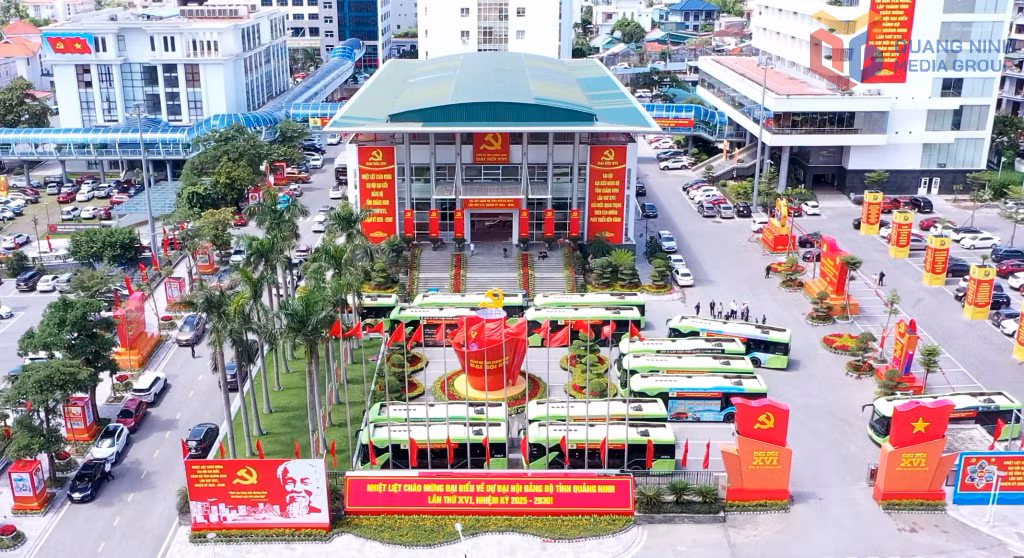 Đại hội Đại biểu Đảng bộ tỉnh lần thứ XVI, nhiệm kỳ 2025-2030 diễn ra tại Trung tâm Tổ chức Hội nghị tỉnh (phường Hạ Long).