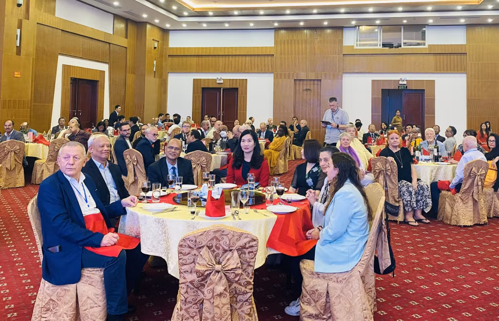 Quang cảnh buổi đón tiếp.
