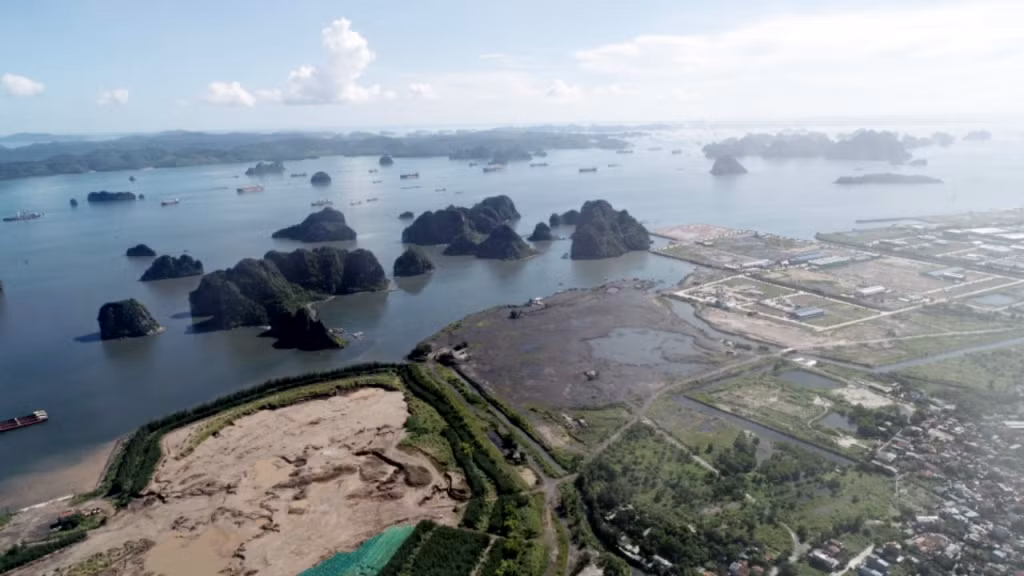 Theo quy hoạch, Nhà máy điện khí LNG Quảng Ninh được xây dựng trên diện tích khoảng 56ha tại phường Cẩm Thịnh (TP Cẩm Phả).