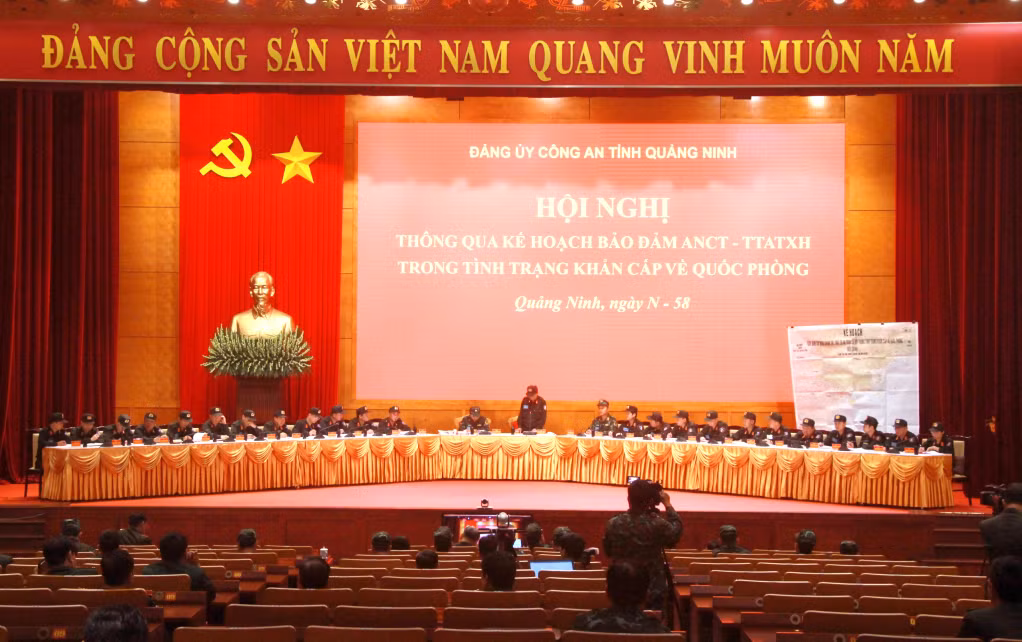 Hội nghị Đảng ủy Công an tỉnh thông qua Kế hoạch bảo vệ an ninh chính trị - trật tự an toàn xã hội trong tình trạng khẩn cấp về quốc phòng.