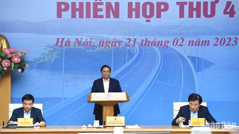 Thủ tướng Phạm Minh Chính dự và chủ trì hội nghị. (Ảnh: TRẦN HẢI)