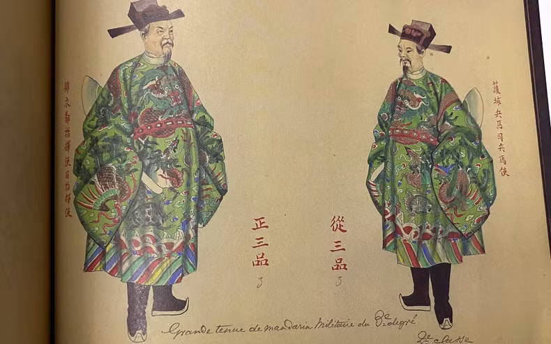 Trang phục của Cẩm y Đô chỉ huy sứ Ty chỉ huy sứ - Hộ thành binh mã Ty binh mã sứ.