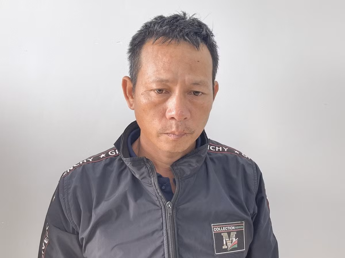 Đối tượng Nhạt bị Công an huyện Tư Nghĩa bắt giữ vì hành vi Cố ý gây thương tích. Ảnh: Công an huyện Tư Nghĩa cung cấp