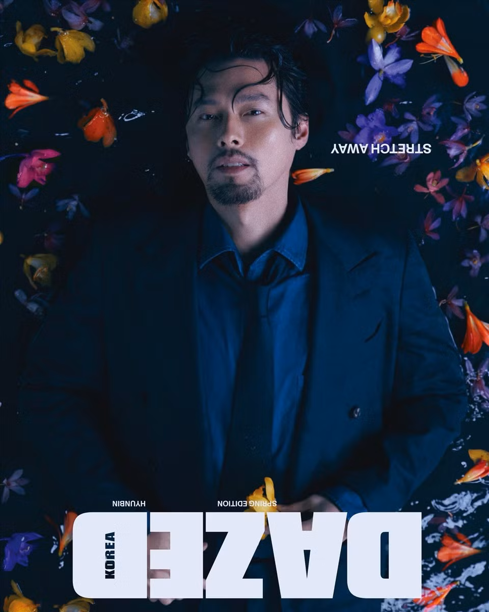 Hyun Bin trên tạp chí DAZED. Ảnh: DAZED