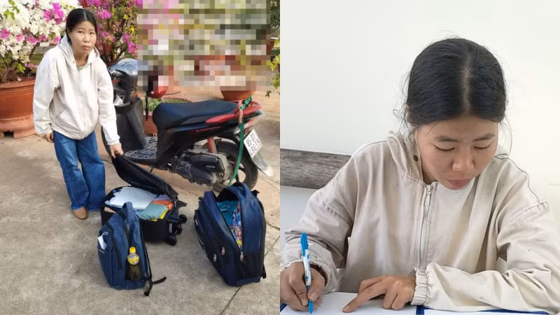 Nguyễn Thị Duyên Phận tại cơ quan Công an.