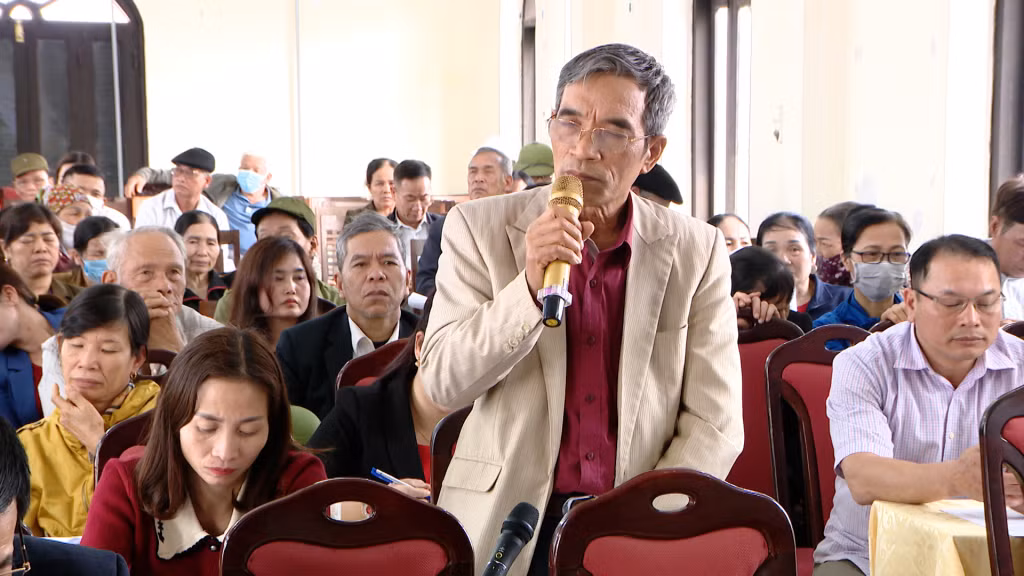 Nhân dân xã Liên Vị, TX Quảng Yên tích cực đóng góp ý kiến vào Dự thảo Luật Đất đai (sửa đổi).
