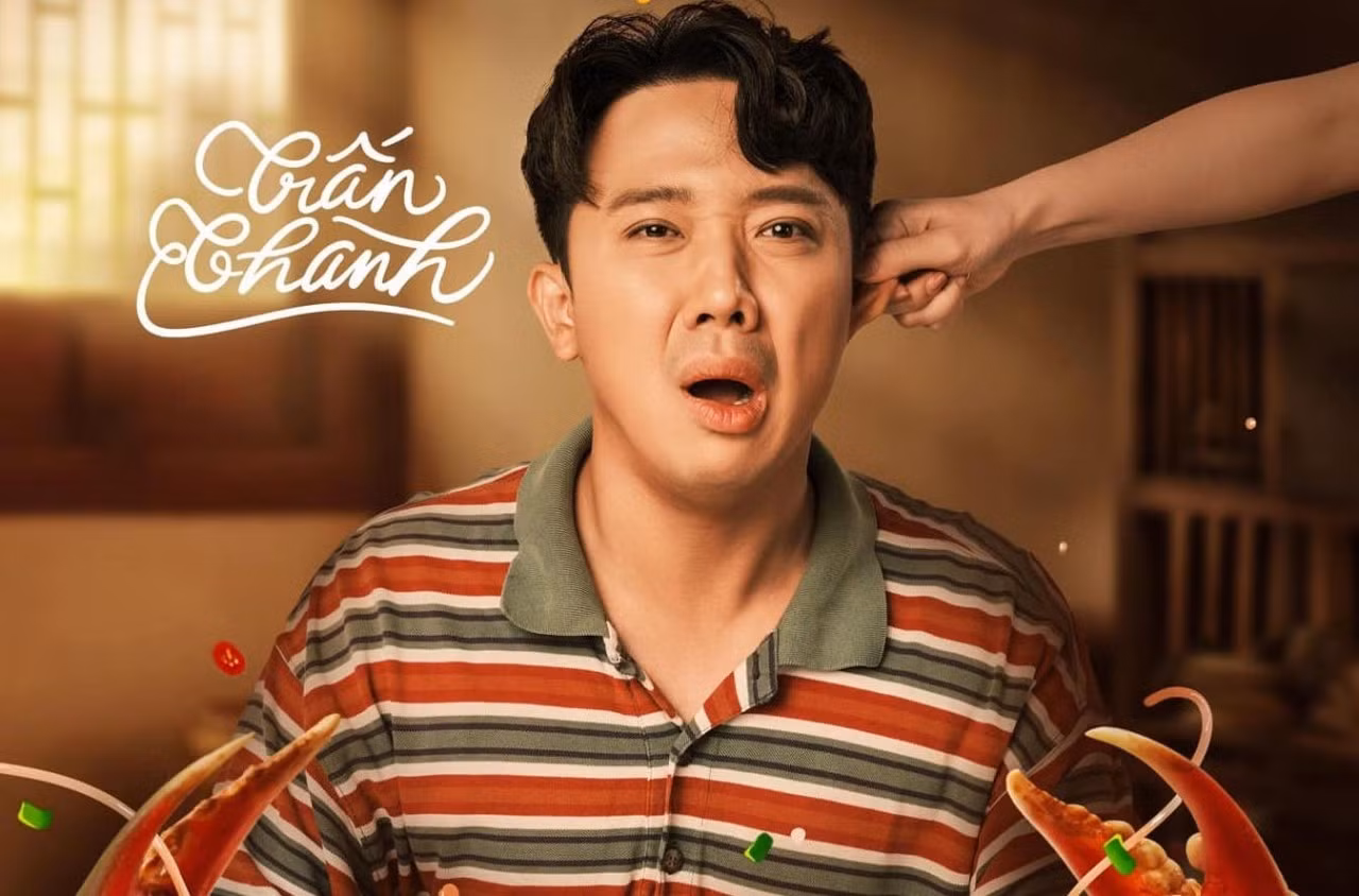 Trấn Thành trong poster phim "Nhà bà Nữ". Ảnh: Nhà sản xuất cung cấp
