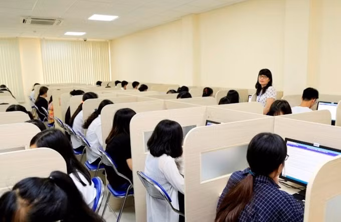 Kỳ thi đánh giá năng lực của ĐH Quốc gia Hà Nội. Ảnh: VNU.
