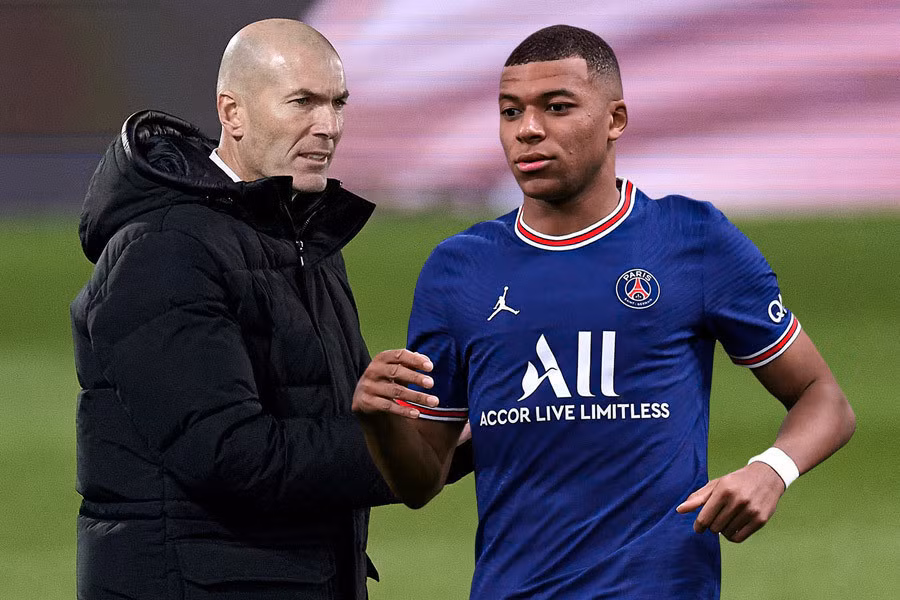 Mbappe rất ngưỡng mộ Zidane và luôn muốn được làm việc cùng