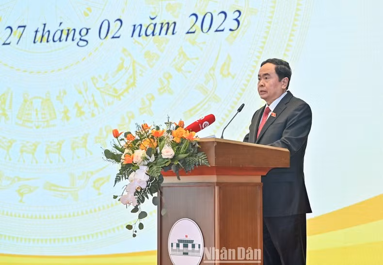 Phó Chủ tịch Thường trực Quốc hội Trần Thanh Mẫn phát biểu chỉ đạo Hội nghị.