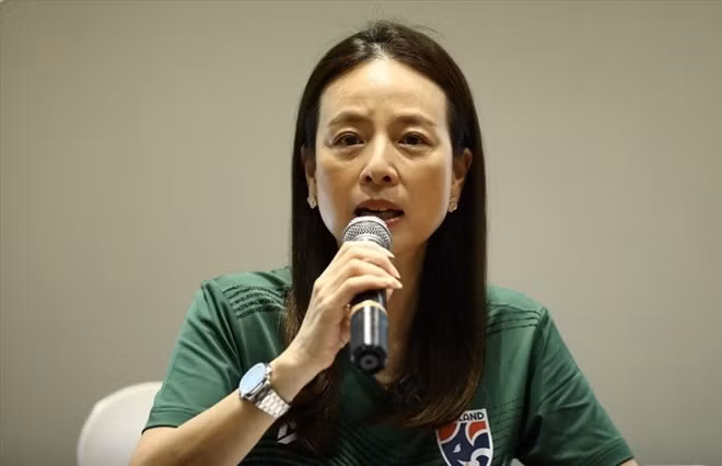 Madam Pang - Chủ tịch Liên đoàn bóng đá Thái Lan. Ảnh: An Nguyên