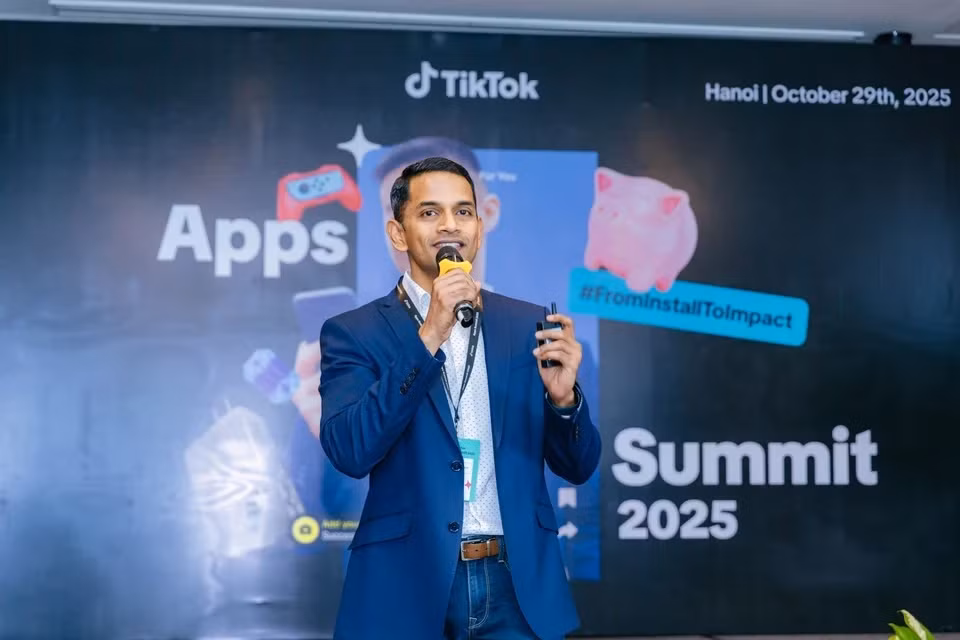 Ông Nikhil Rolla - Giám đốc phụ trách Khách hàng Chiến lược khu vực Đông Nam Á của TikTok. Ảnh: BTC.