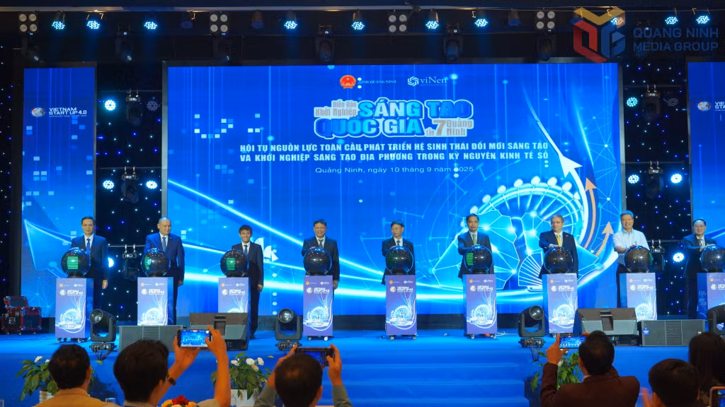 Phát động "Công cuộc khởi nghiệp sáng tạo trên địa bàn tỉnh Quảng Ninh đến năm 2030" trong khuôn khổ Diễn đàn khởi nghiệp sáng tạo quốc gia lần thứ 7 diễn ra tại Quảng Ninh (ngày 10/9/2025).