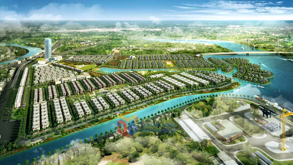 Phối cảnh một phần diện tích của Khu đô thị phức hợp Hạ Long Xanh.