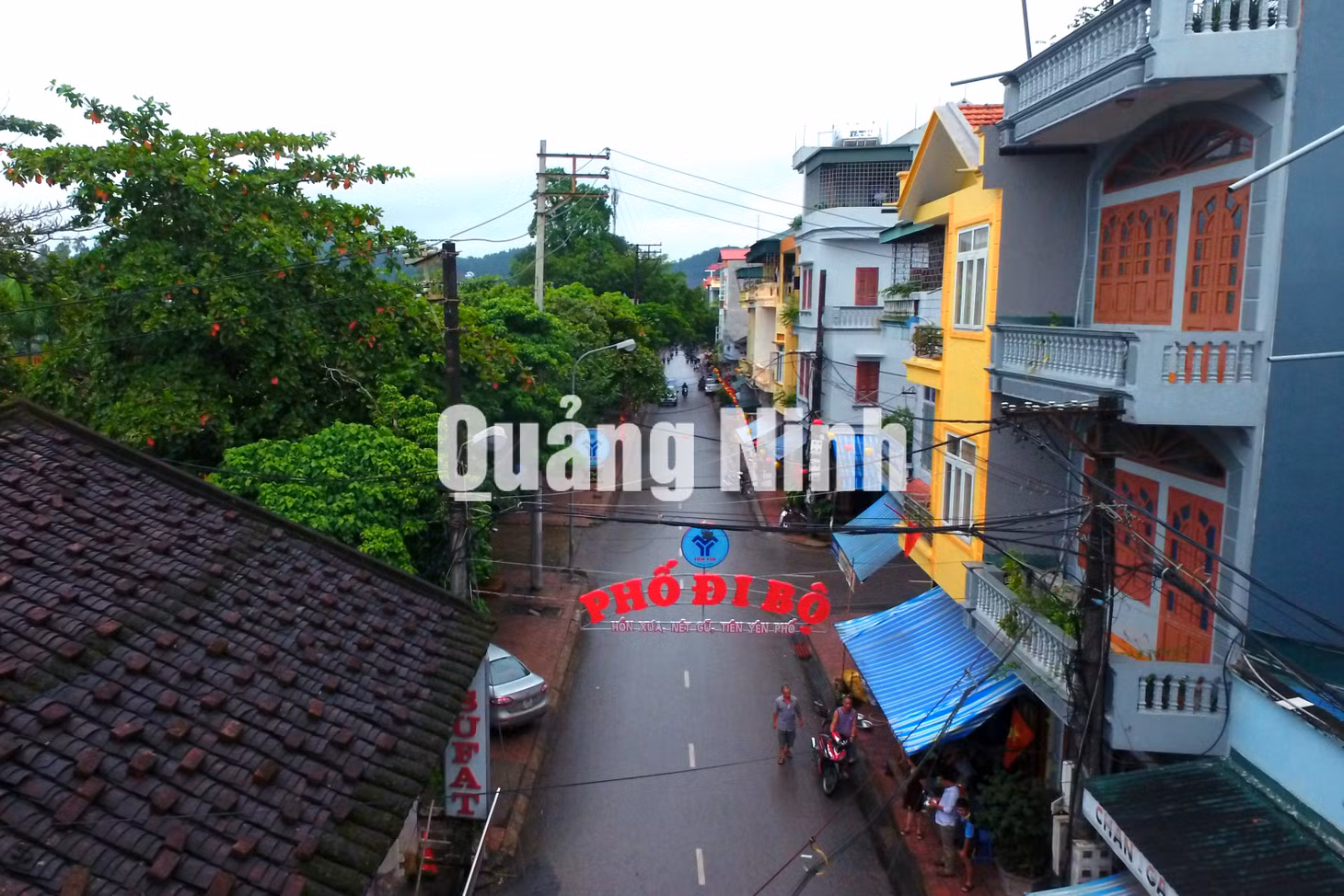 Phố đi bộ Tiên Yên (5-2020). Ảnh: Khánh Giang