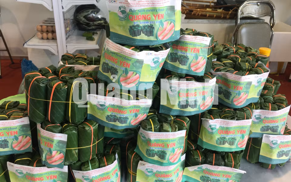 Đặc sản nem chua Quảng Yên. Ảnh: Cao Quỳnh