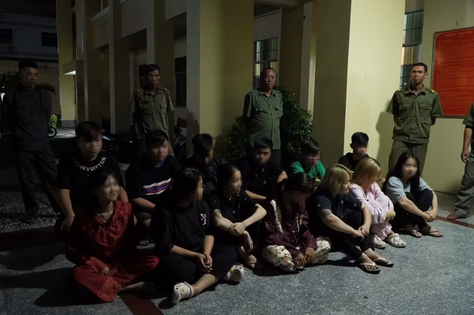 Nhóm của đối tượng Trần Ngọc Yến. Ảnh: Công an Cần Thơ