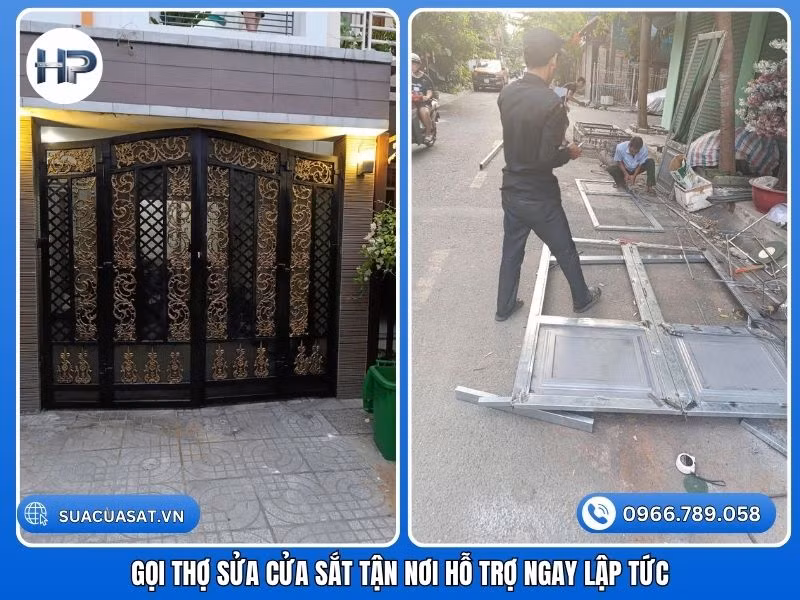 Địa chỉ sửa cửa sắt tại nhà rẻ TPHCM | Sửa Cửa Sắt Hòa Phát ảnh 3