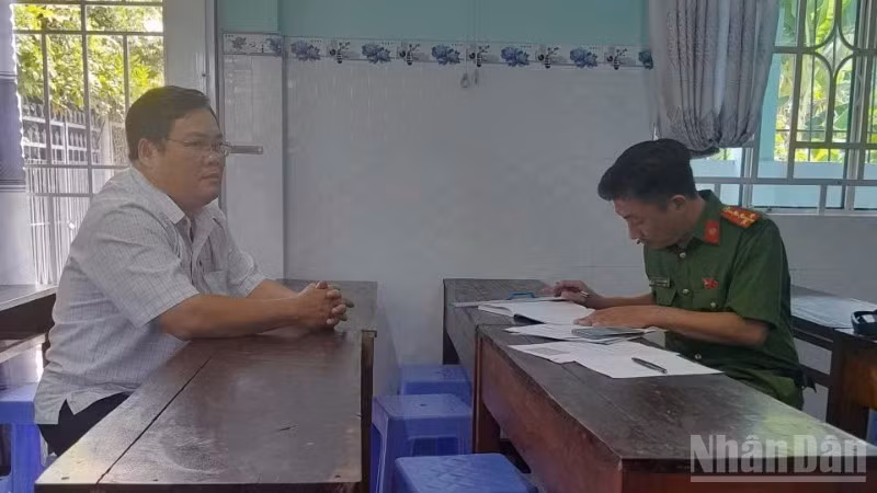 Cơ quan Công an làm việc với thầy Nguyễn An Phong.