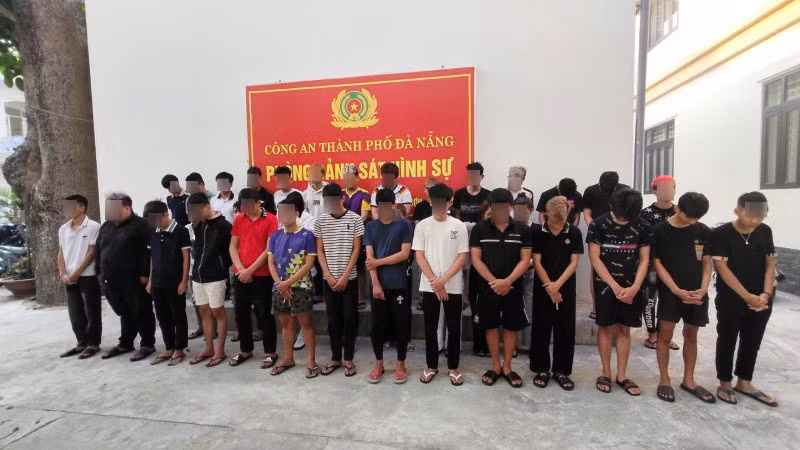 Công an TP.Đà Nẵng đã khởi tố nhiều đối tượng tham gia gây rối, gây náo loạn xuyên đêm trên đường 2.9. Ảnh: CACC