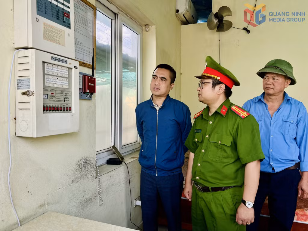 Hệ thống truyền tin báo cháy được lắp đặt tại doanh nghiệp.
